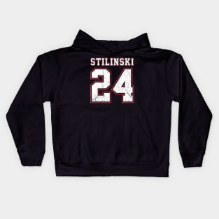 stil hockey grunge 24 Kids Hoodie